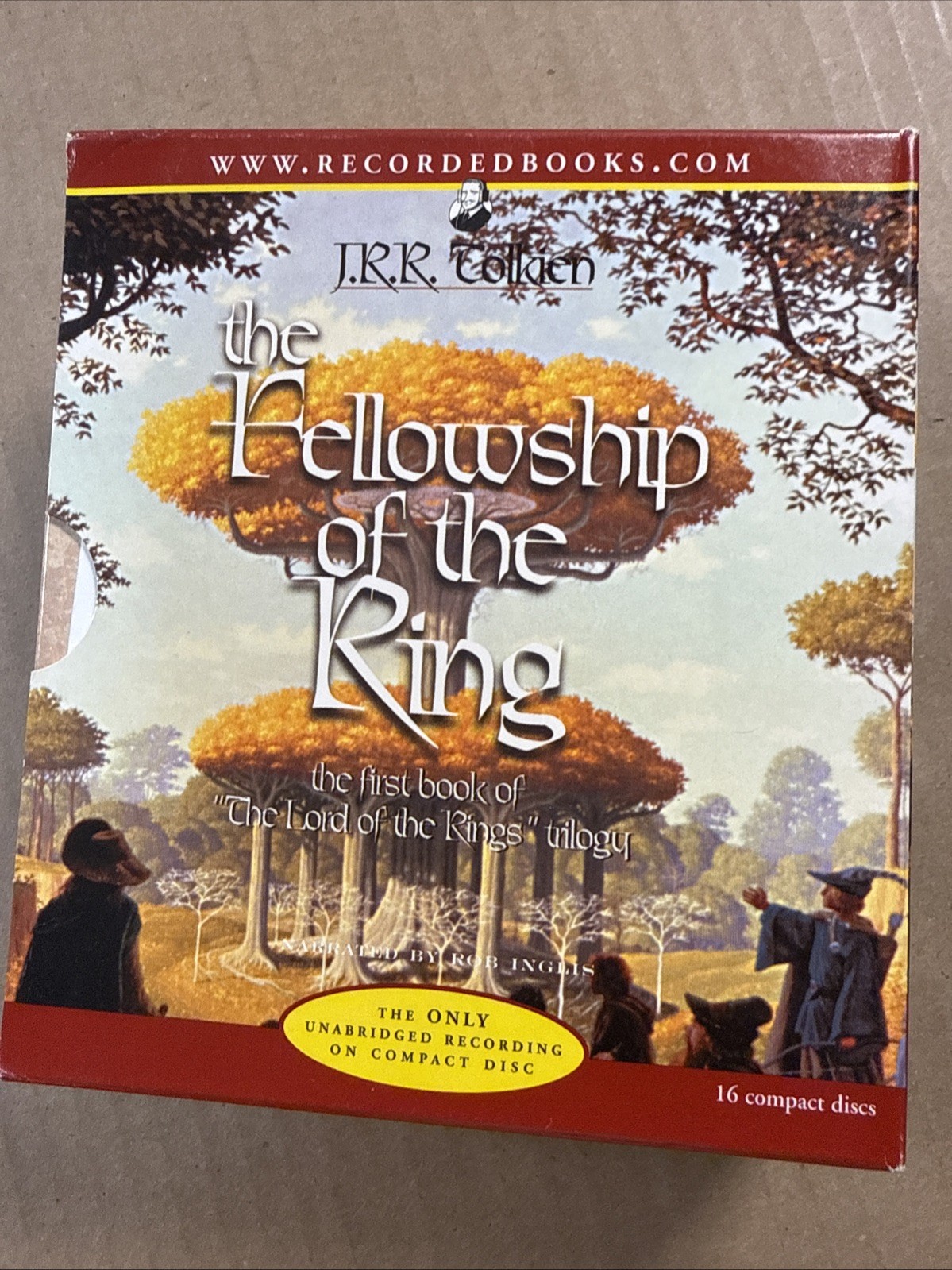 J.R.R. Tolkien Fellowship of the Ring 16 CD Audiobook Lord of the Rings