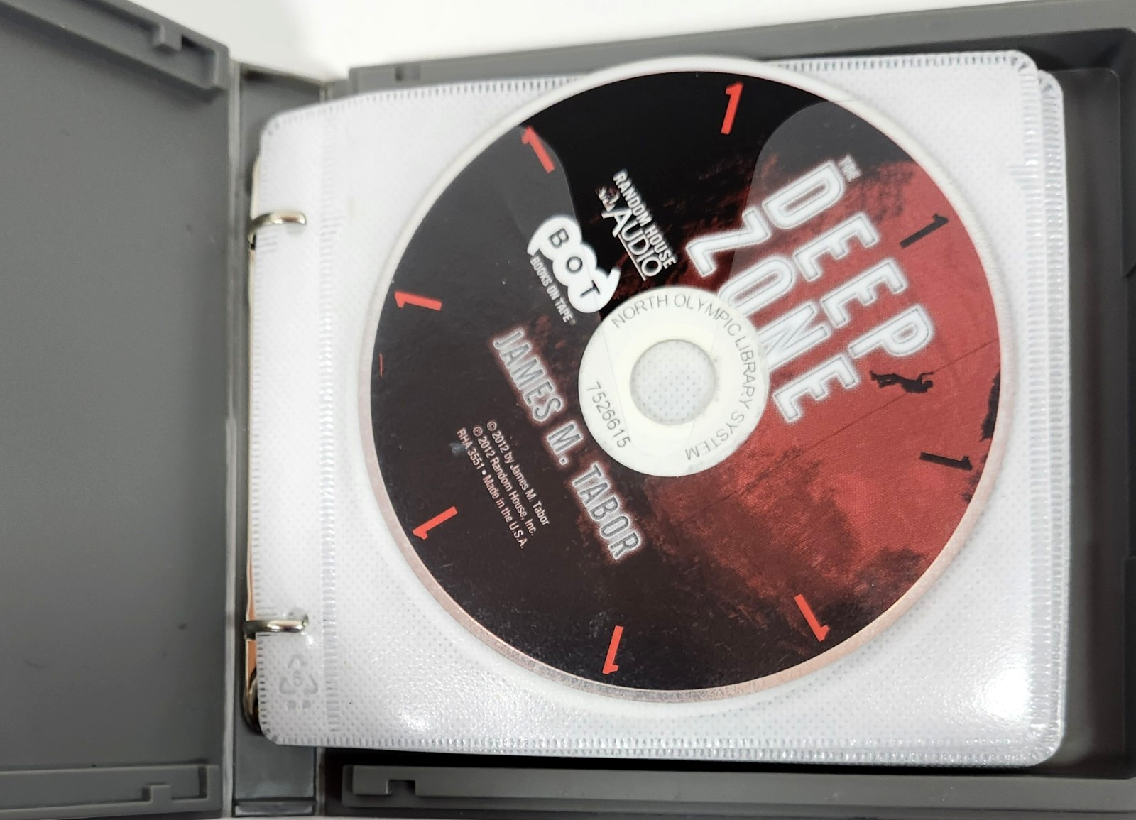 The Deep Zone by James Tabor Audiobook CD Read by Paul Michael Thriller/Suspense