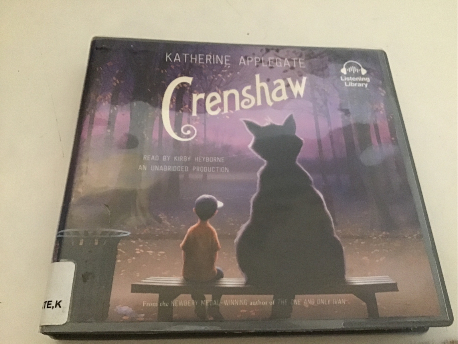 Crenshaw Kirby Heyborne (AUDIO CD) Katherine Applegate Ex-library