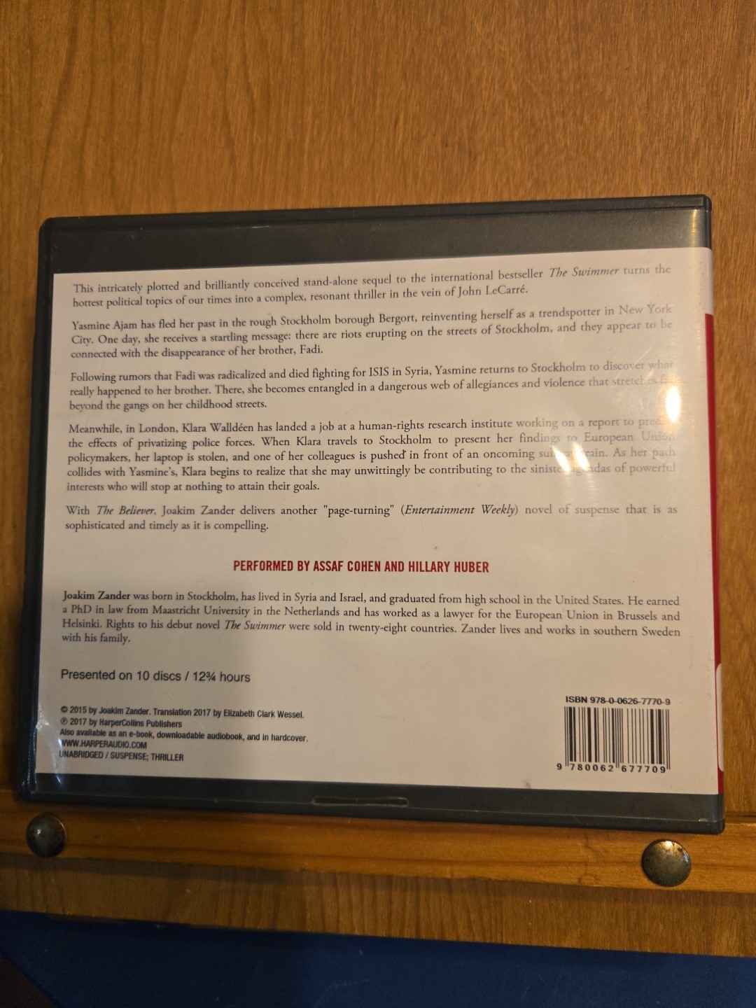 The Believer — Joakim Zander Audiobook 10 Disc Unabr (JJ)
