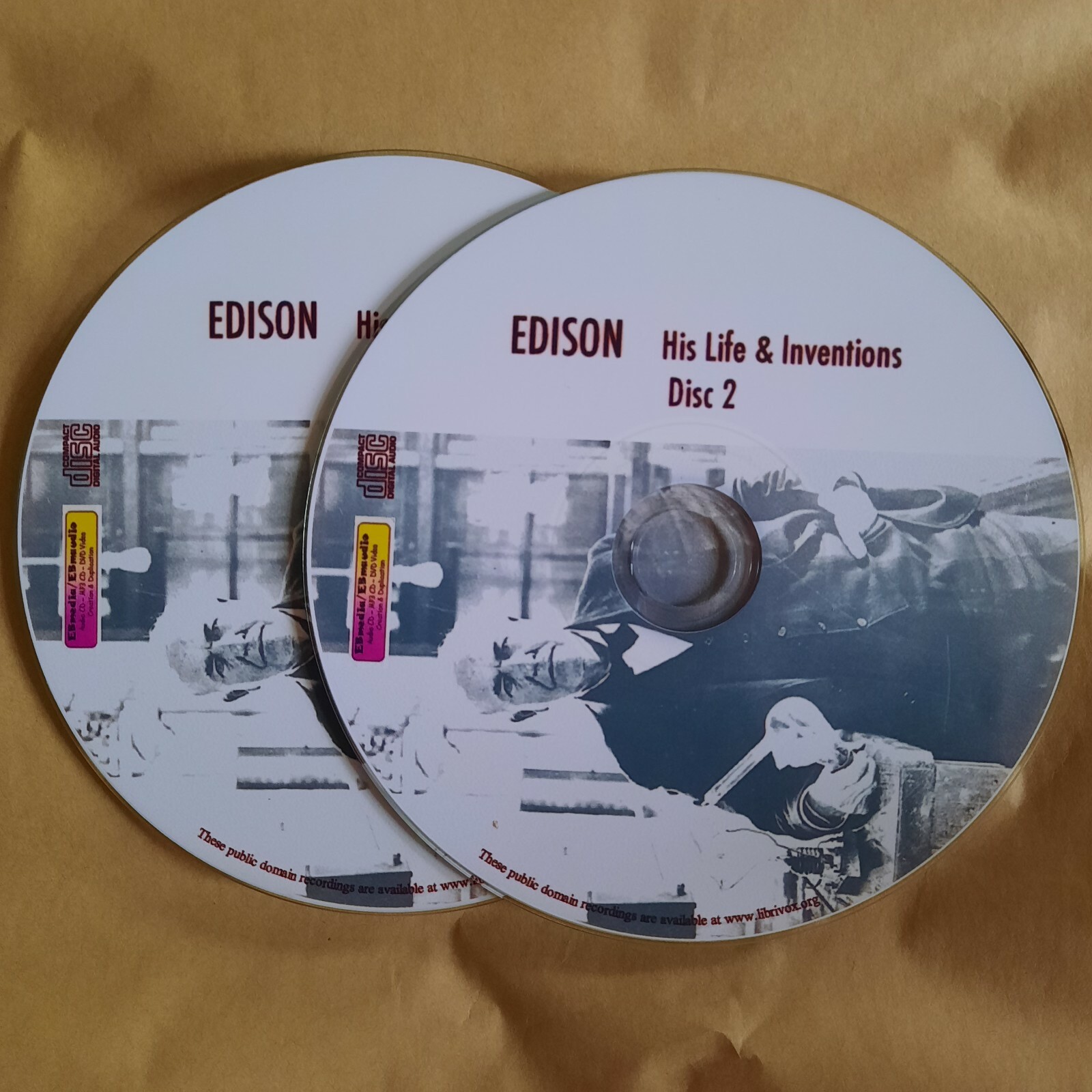 Biography — EDISON His Life & Inventions Unabridged Audio book Mp3 CDs