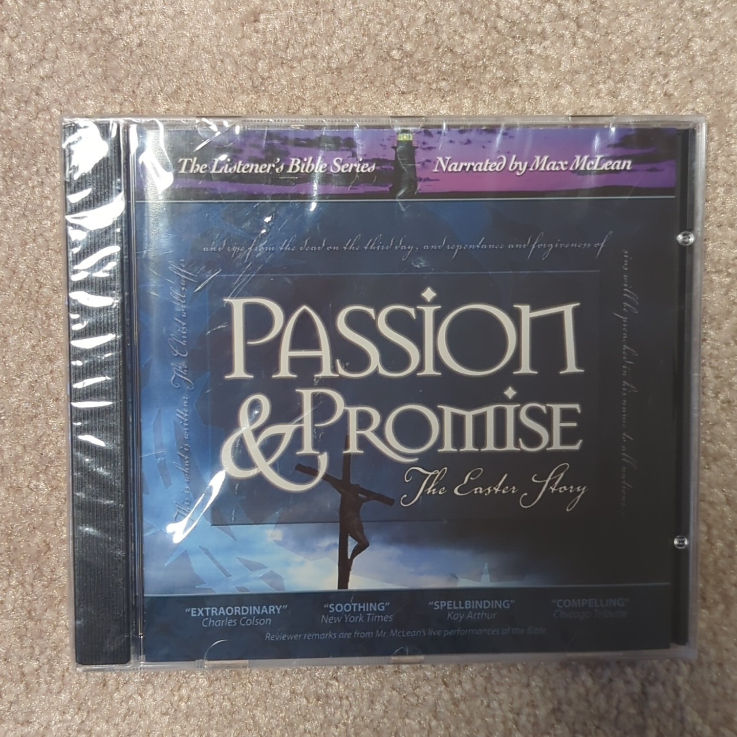 PASSION & PROMISE THE EASTER STORY THE LISTENER’S BIBLE CD NARRATED MAX McLEAN