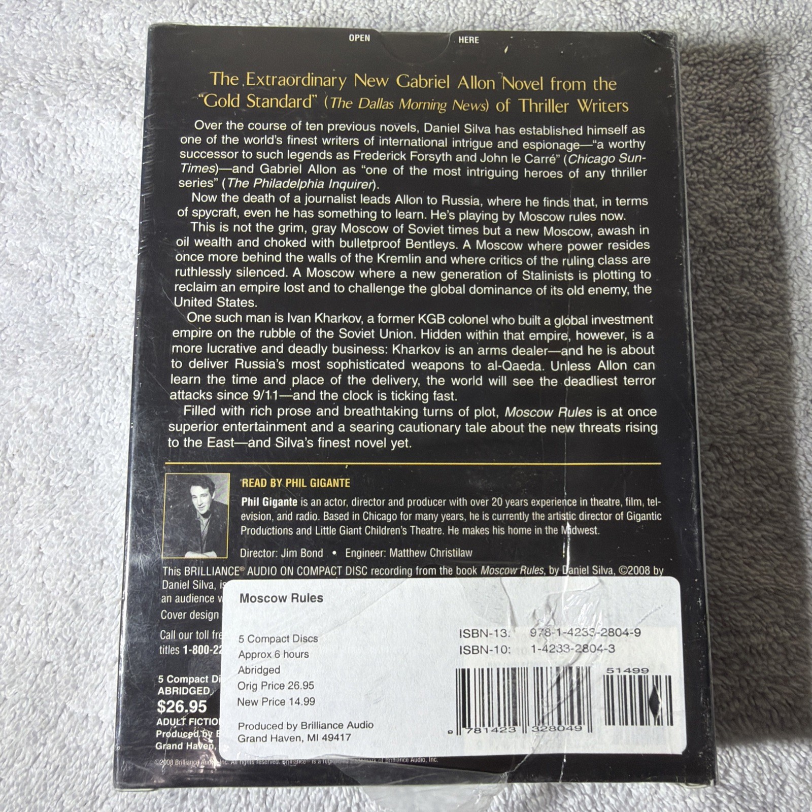 Daniel Silva Moscow Rules CD Audiobook USA BASED SELLER