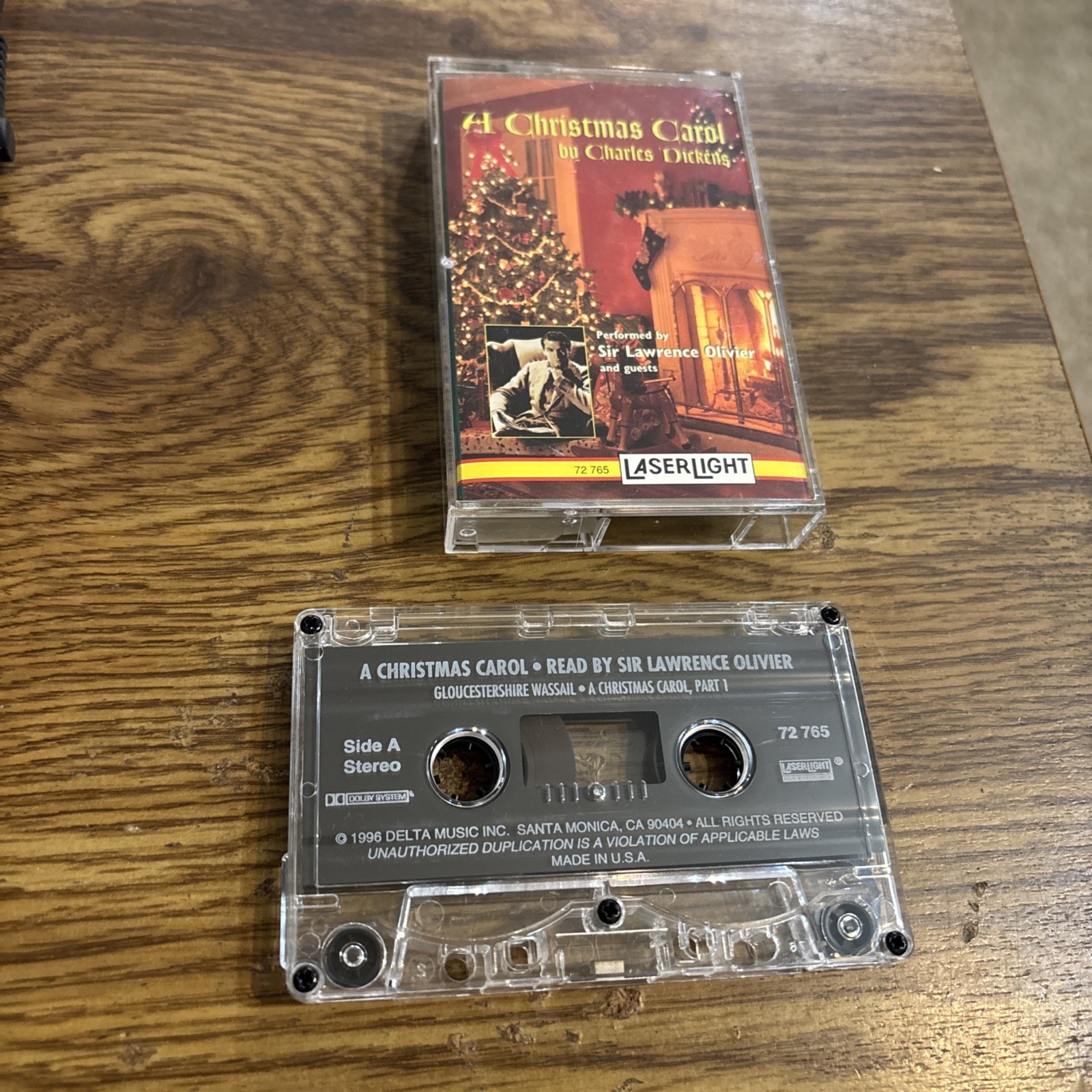 A Christmas Carol by Charles Dickens Cassette, Read by Sir Lawrence olivier