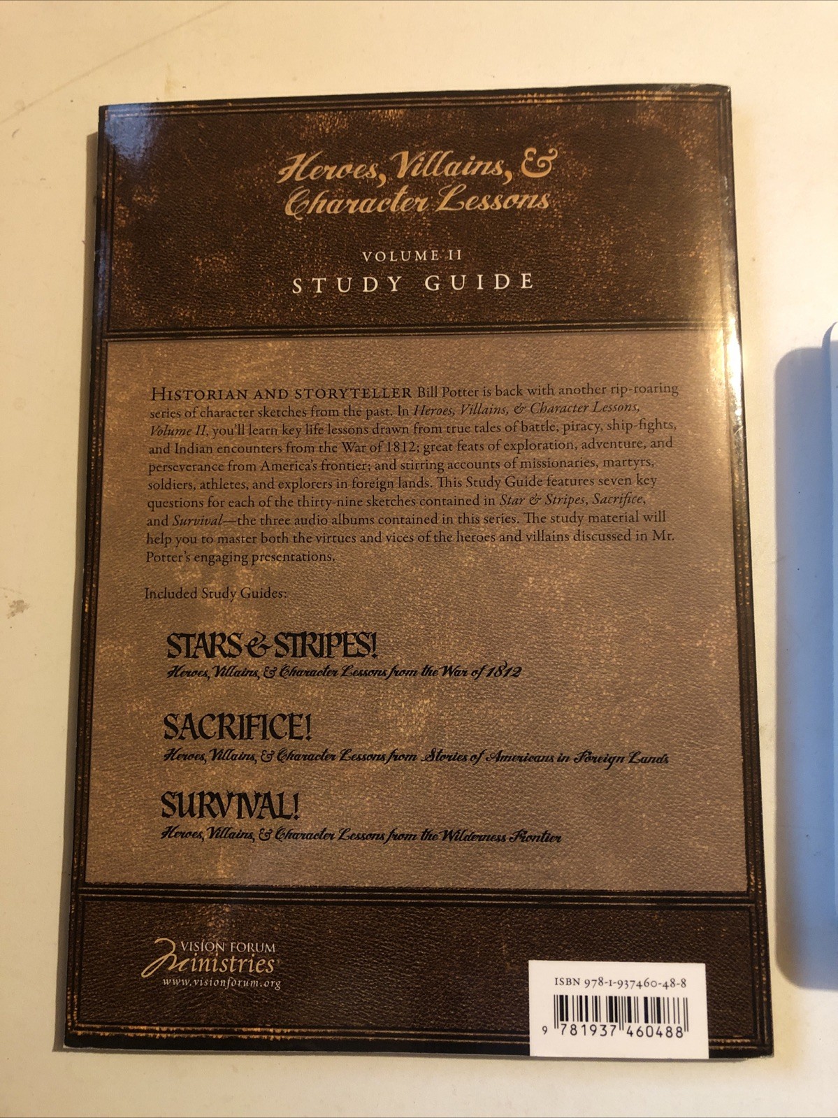 Vision Forum William Bill Potter 6-CD Set SURVIVAL! Audio History Stories Study