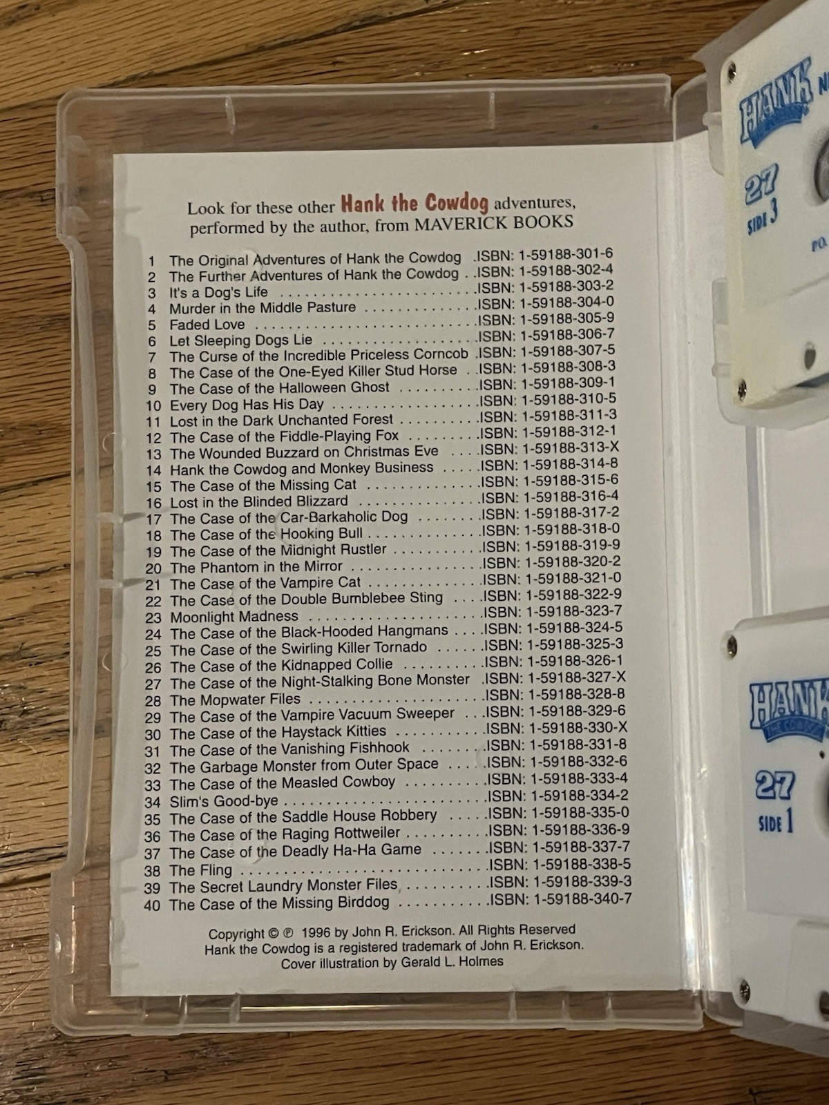 The Case of Night-Stalking Bone Monster Hank The Cowdog Cassette Audiobook 27