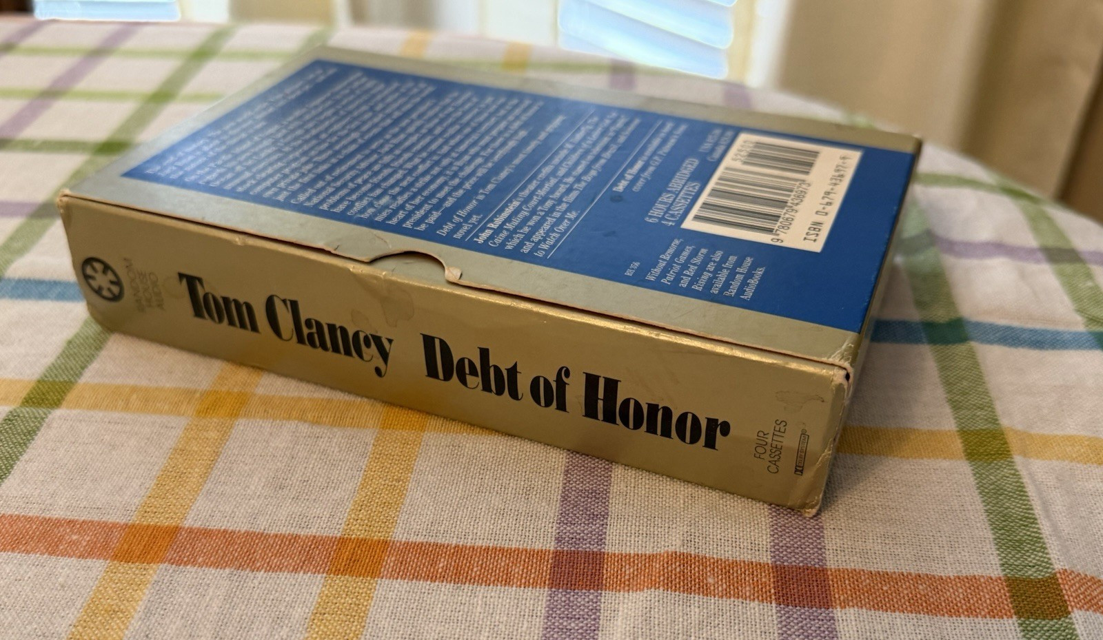 Jack Ryan: Debt of Honor by Tom Clancy (4 Cassette, Abridged) Audiobook 1994