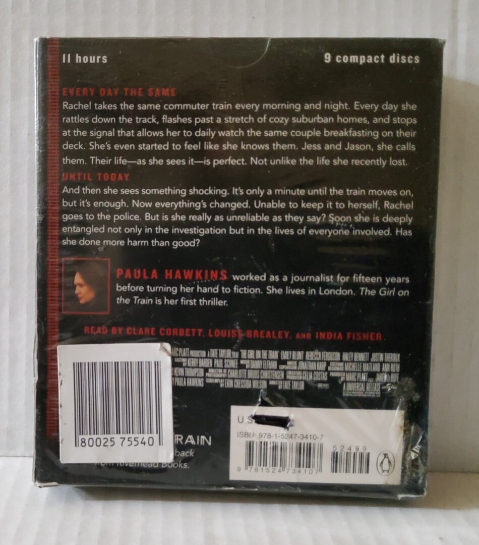 Paula Hawkins-The Girl on the Train (Movie Tie-In) Audiobook, Sealed