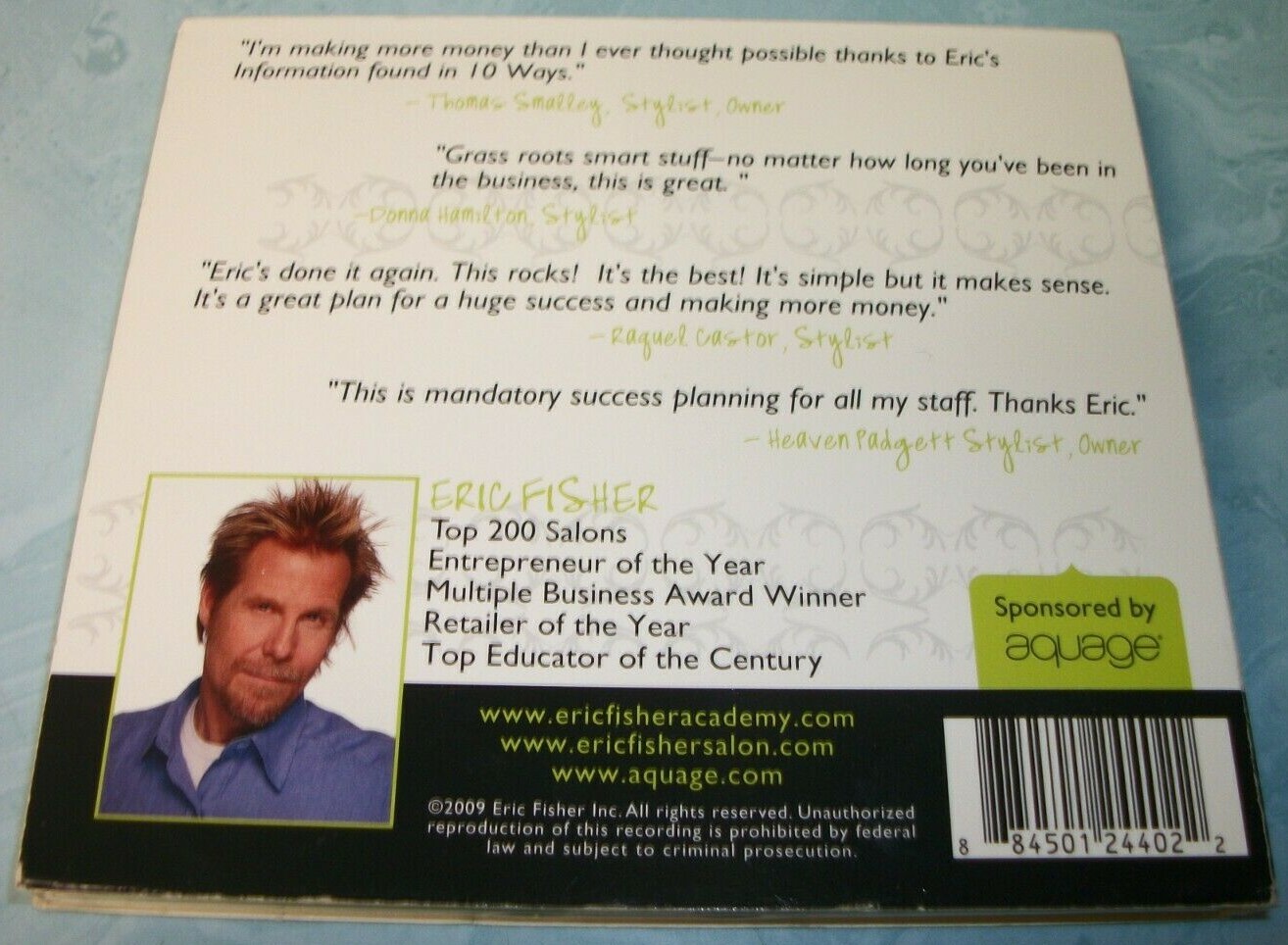 Eric Fisher 2 Titles Lot: 10 Ways To Make Money Now — Possibility Thinking (CDs)