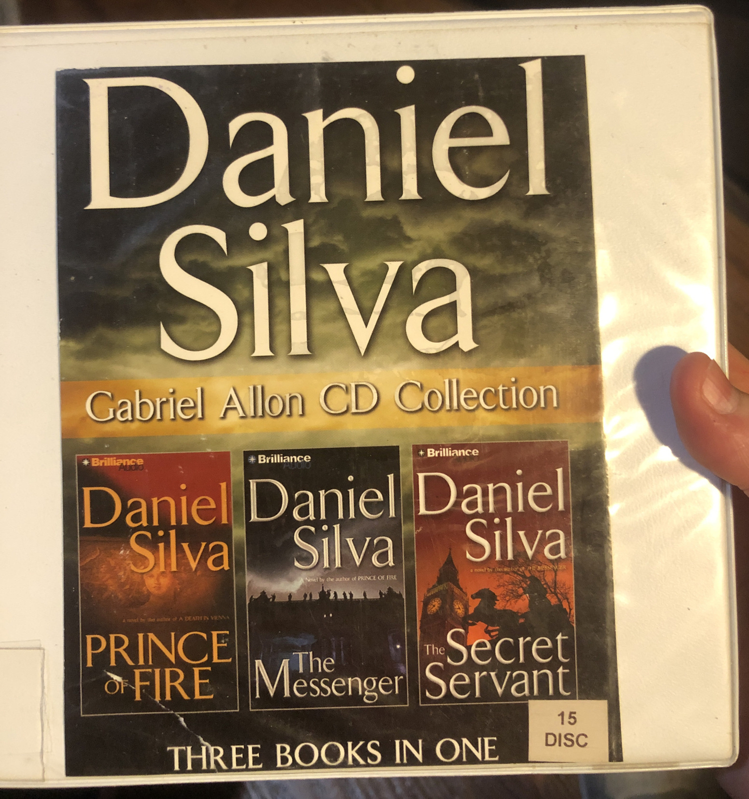 DANIEL SILVA 3 Audiobook Set: PRINCE OF FIRE,THE MESSENGER & THE SECRET SERVANT