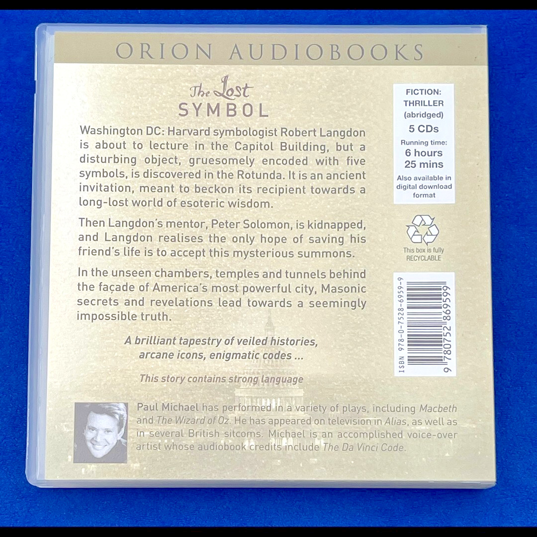 THE LOST SYMBOL by Dan Brown ( 5 x Audio CD 2009 UK P&P )