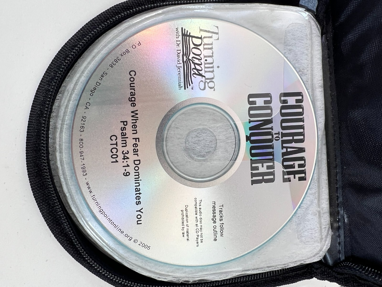 Courage To Conquer Sermon Series Dr David Jeremiah 8 CD Set 2005 Turning Point