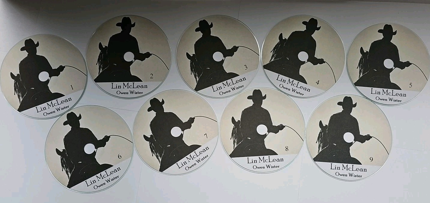 Lin McLean CD Audiobook by Owen Wister On 9 Compact Disks Western Story