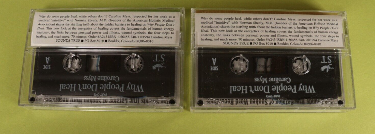 Why People Don’t Heal by Caroline Myss Audiobook 2 Cassette Set