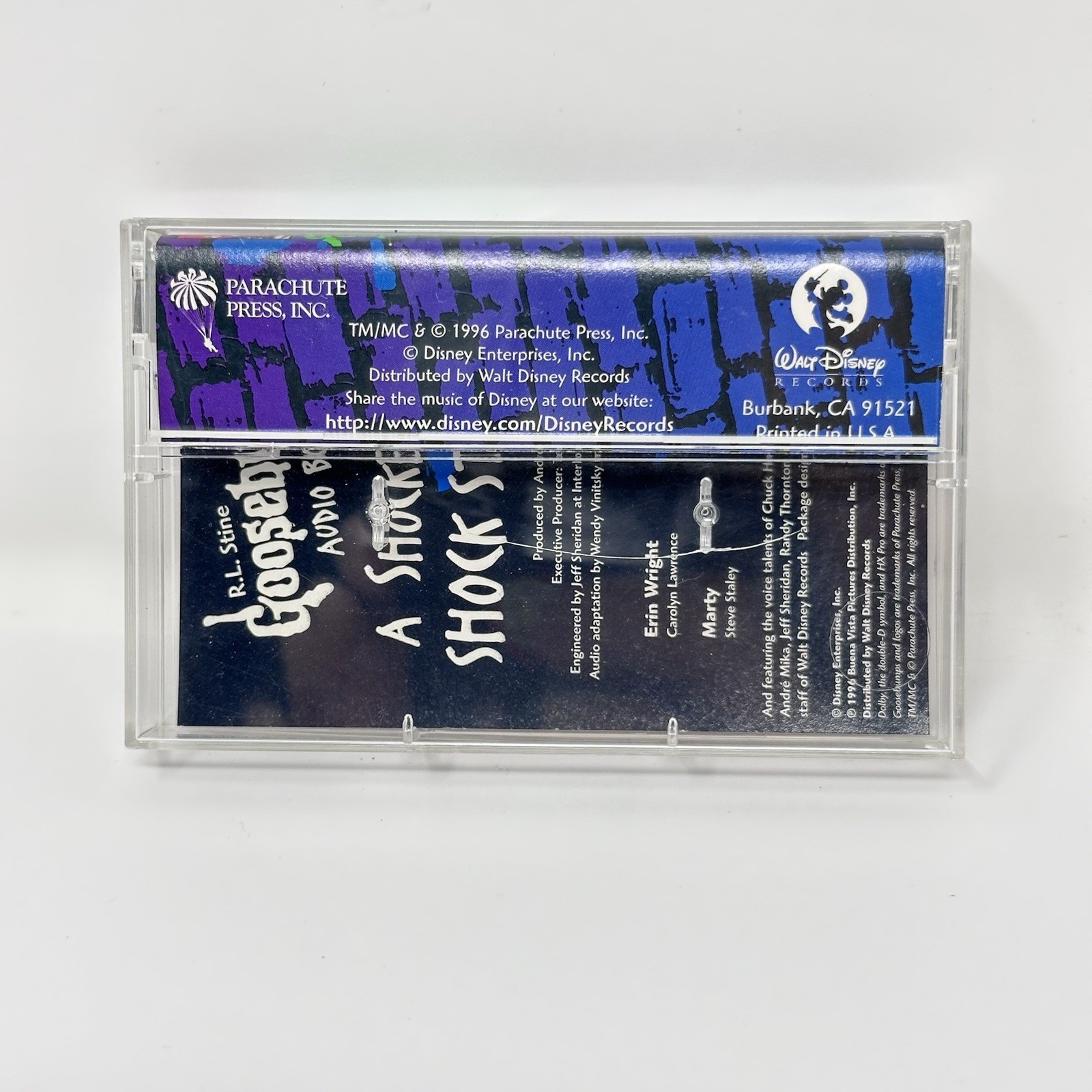R.L. Stine Goosebumps Audio Book A Shocker on Shock Street Case Only No Cassette