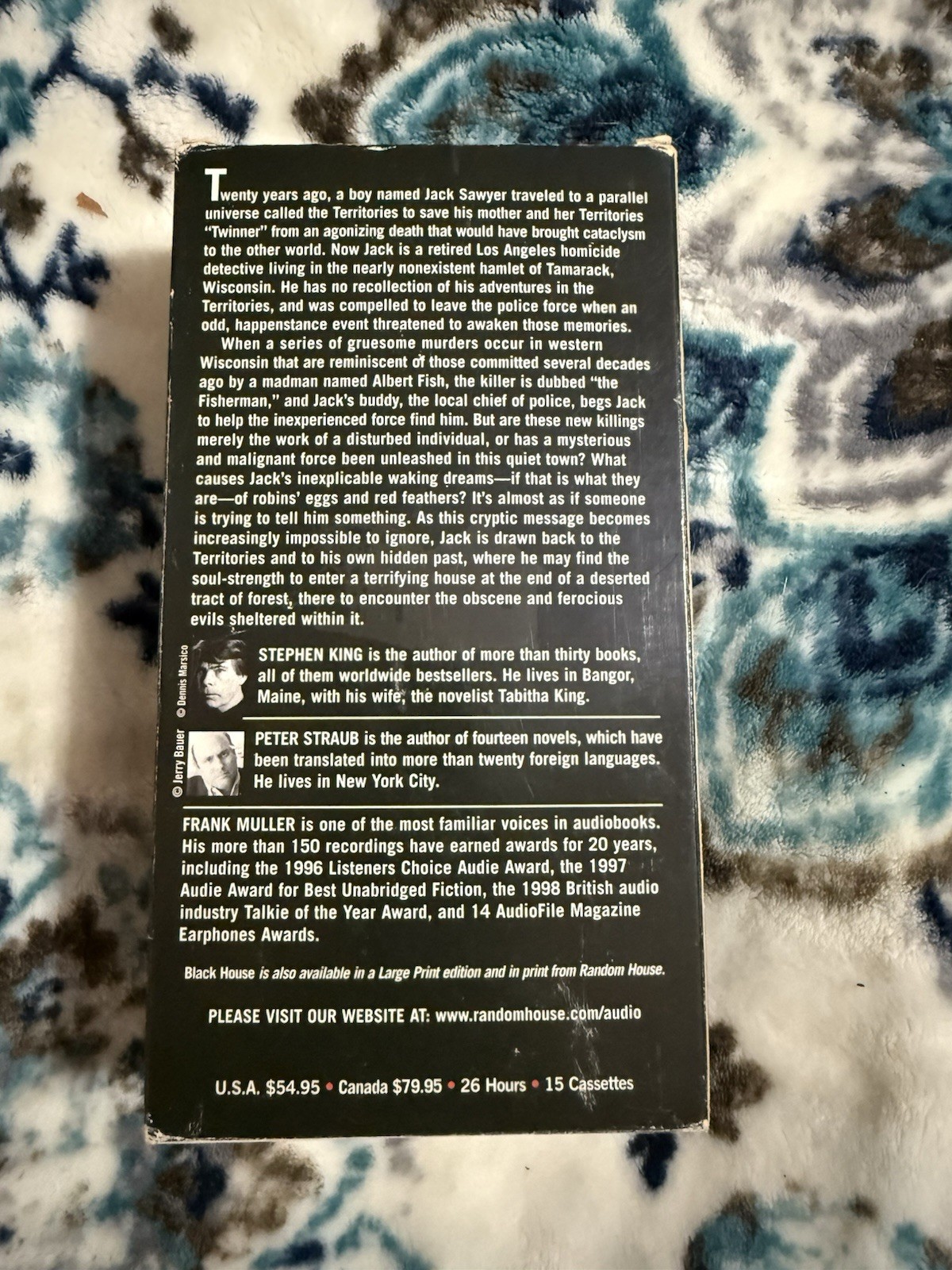 RARE Stephen King Black House Cassette Audio Frank Muller COMPLETE Unabridged