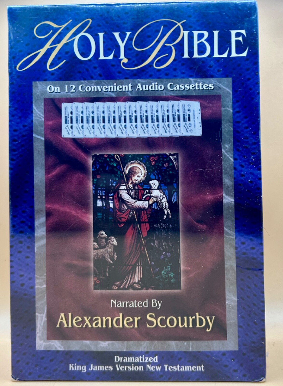 Holy Bible KJV On 12 Audio Cassettes New Testament Narrated By Alexander Scourby