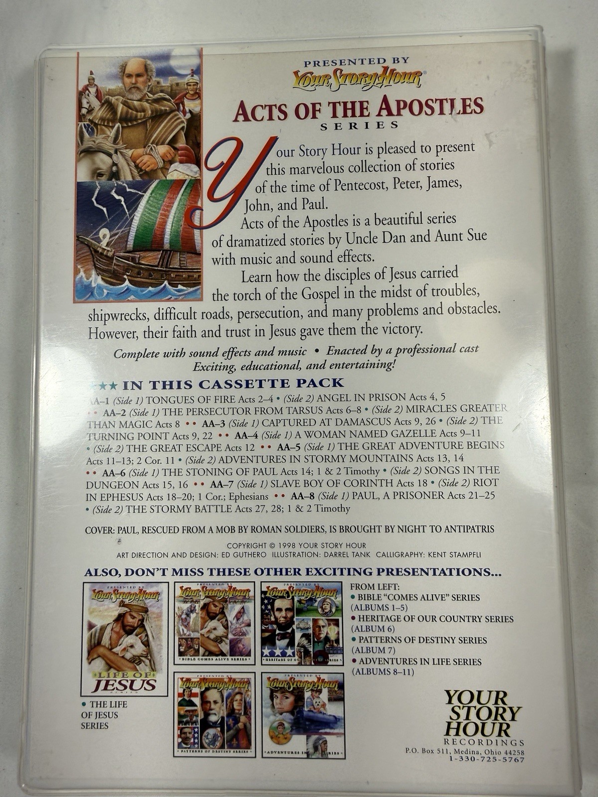 Your Story Hour Acts of the Apostles 8 Cassette Tape Set Dramatized Bible Storie