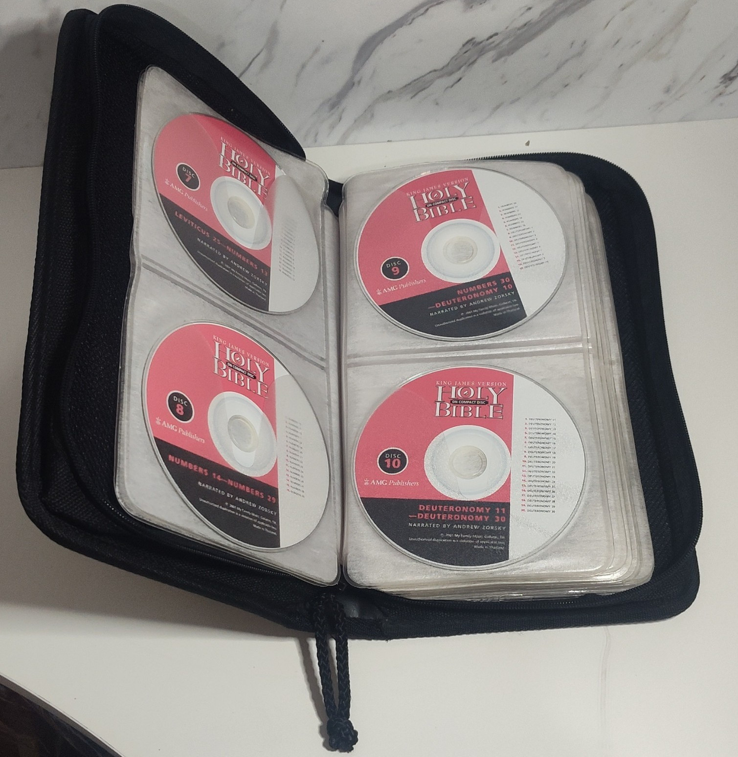 KJV Holy Bible Audio CDSet Complete 54 Discs 2001 My Family Music AMG Publisher