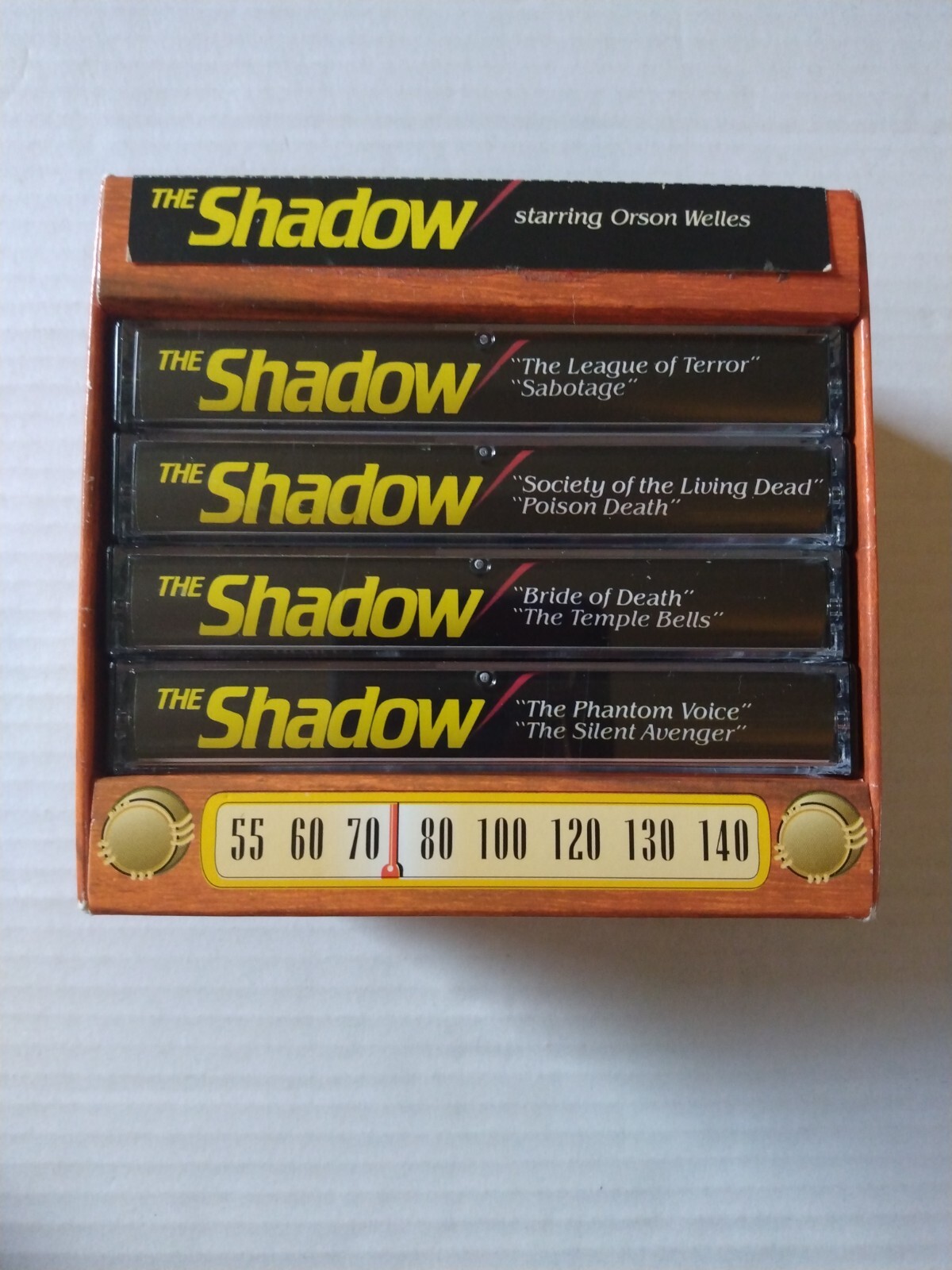 The Shadow Orson Welles 4 Audio Cassette Tapes Vintage Radio Show set — Nice!