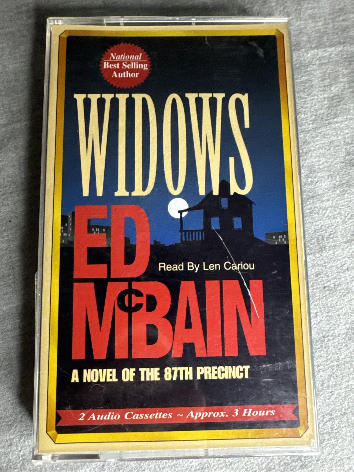 Audio Book Ed McBain — Widows, 2 Cassettes, 3 hours read by Len Cariou