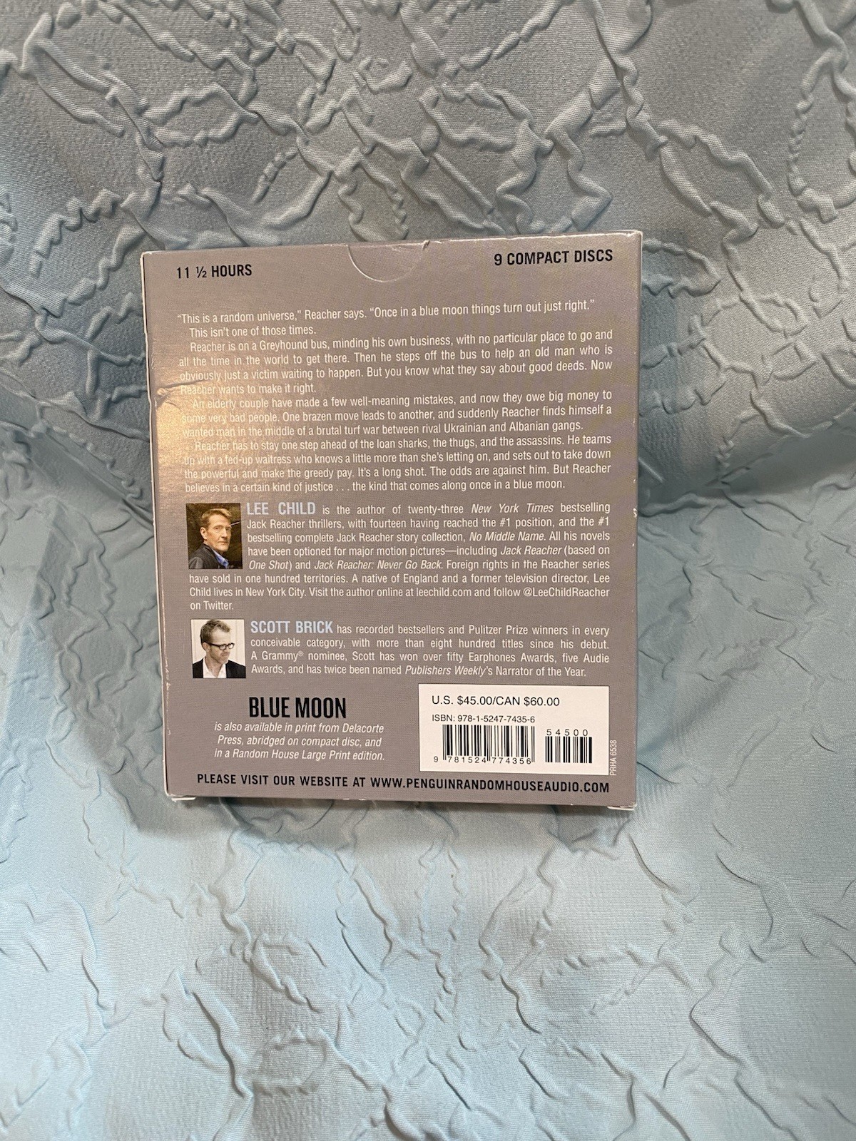Jack Reacher Ser.: Blue Moon : by Lee Child (2019, Compact Disc, Unabridged