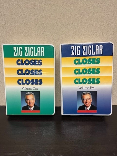 Zig Ziglar Closes Closes Closes Volume 1 & 2 Cassette & VHS