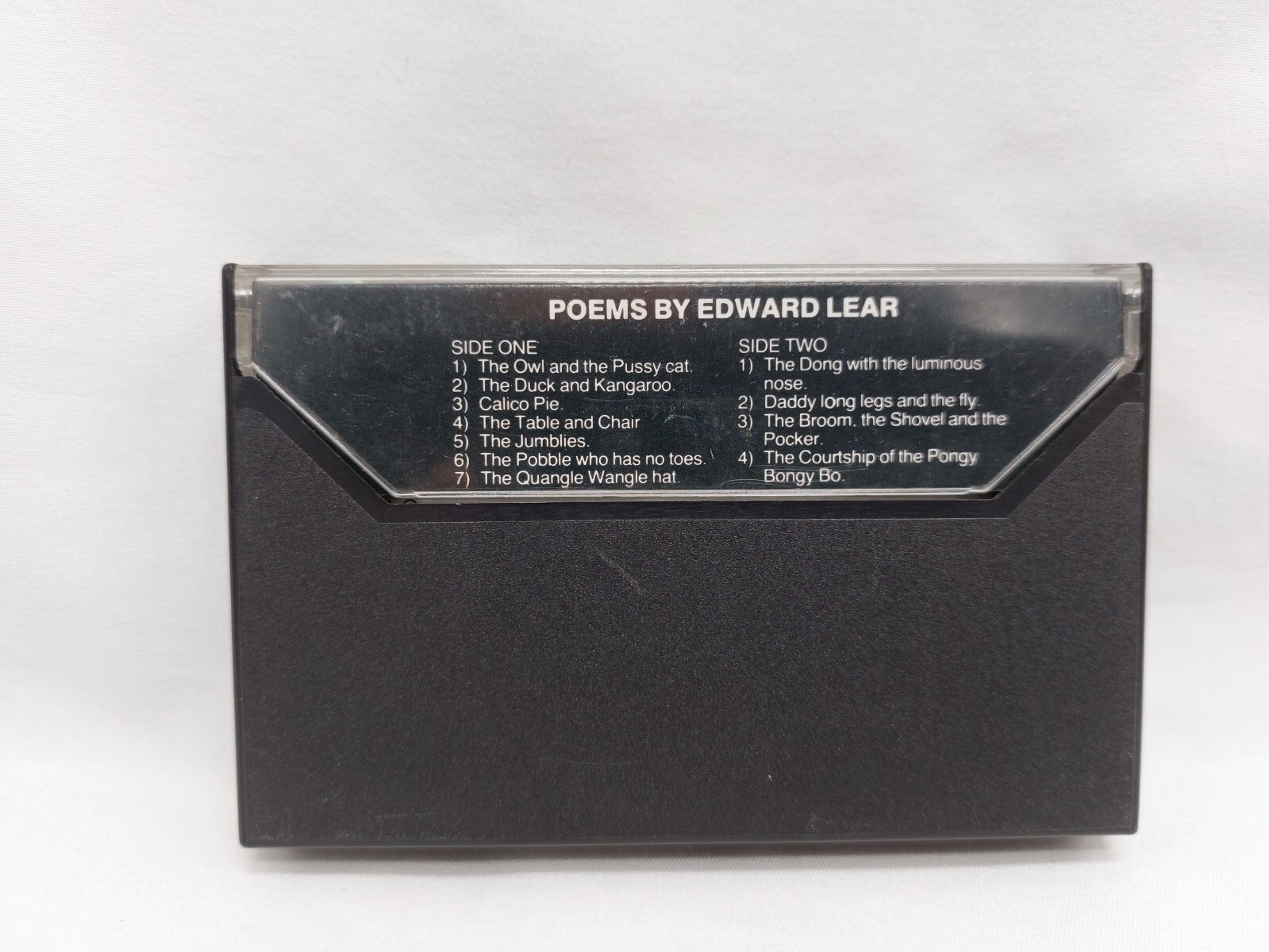 Poems by Edward Lear Audiobook on Cassette — Read by David Davis