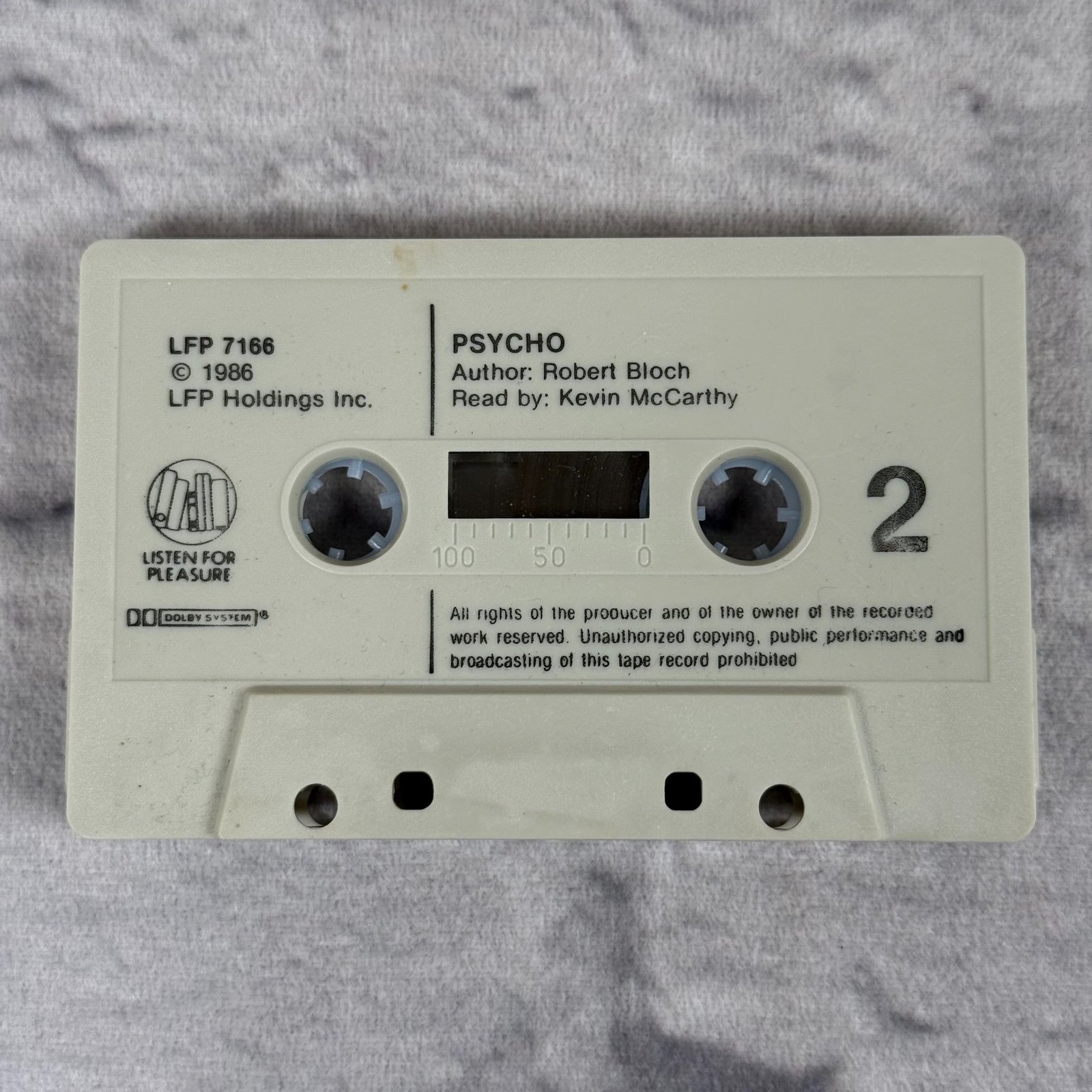 VTG 1986 Psycho Audiobook Robert Bloch Kevin McCarthy Listen For Pleasure Books