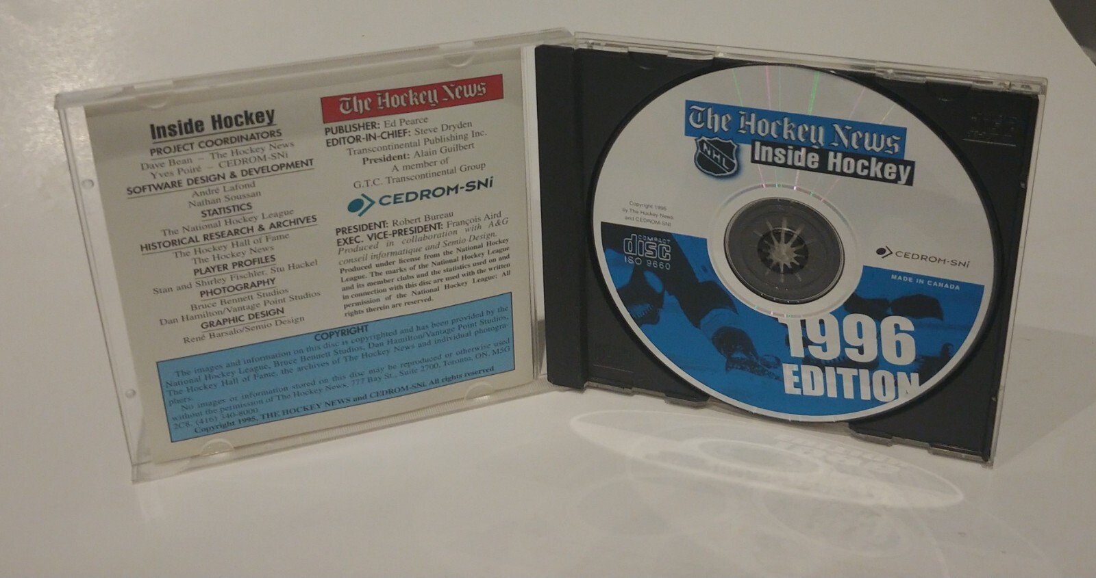 The Hockey News: Inside Hockey 50 Great Goals CD-ROM 1996 Edition