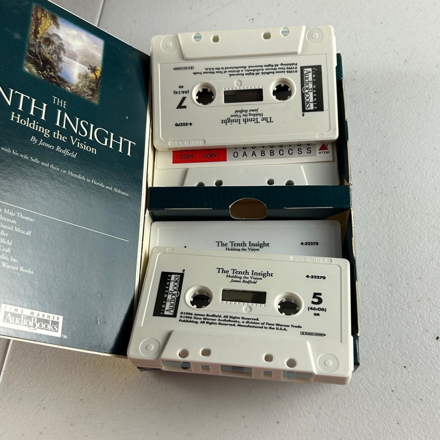 The Tenth Insight Holding the Vision by James Redfield Audiobook Cassettes