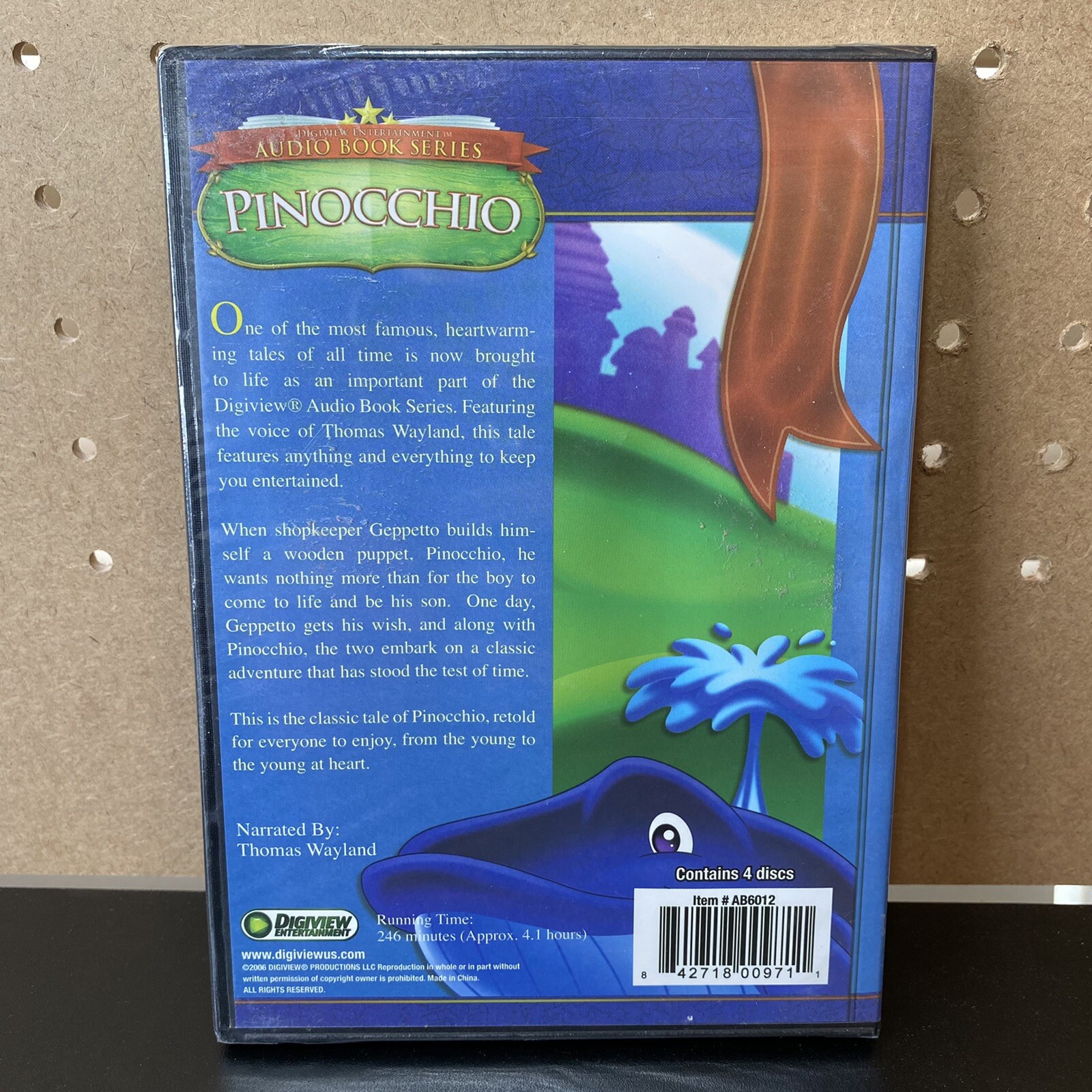 Pinocchio Audio Book Series 4 CD Set Digiview Entertainment 4.1 Hours New/Sealed
