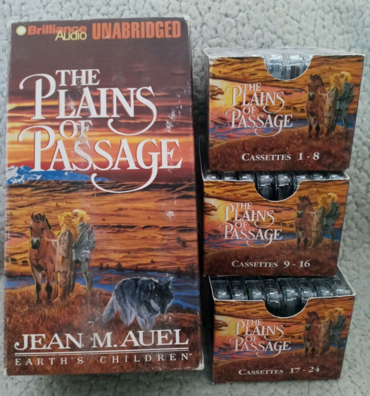 The Plains Of Passage Jean M Auel Earth’s Children Unabridged Audio Cassettes