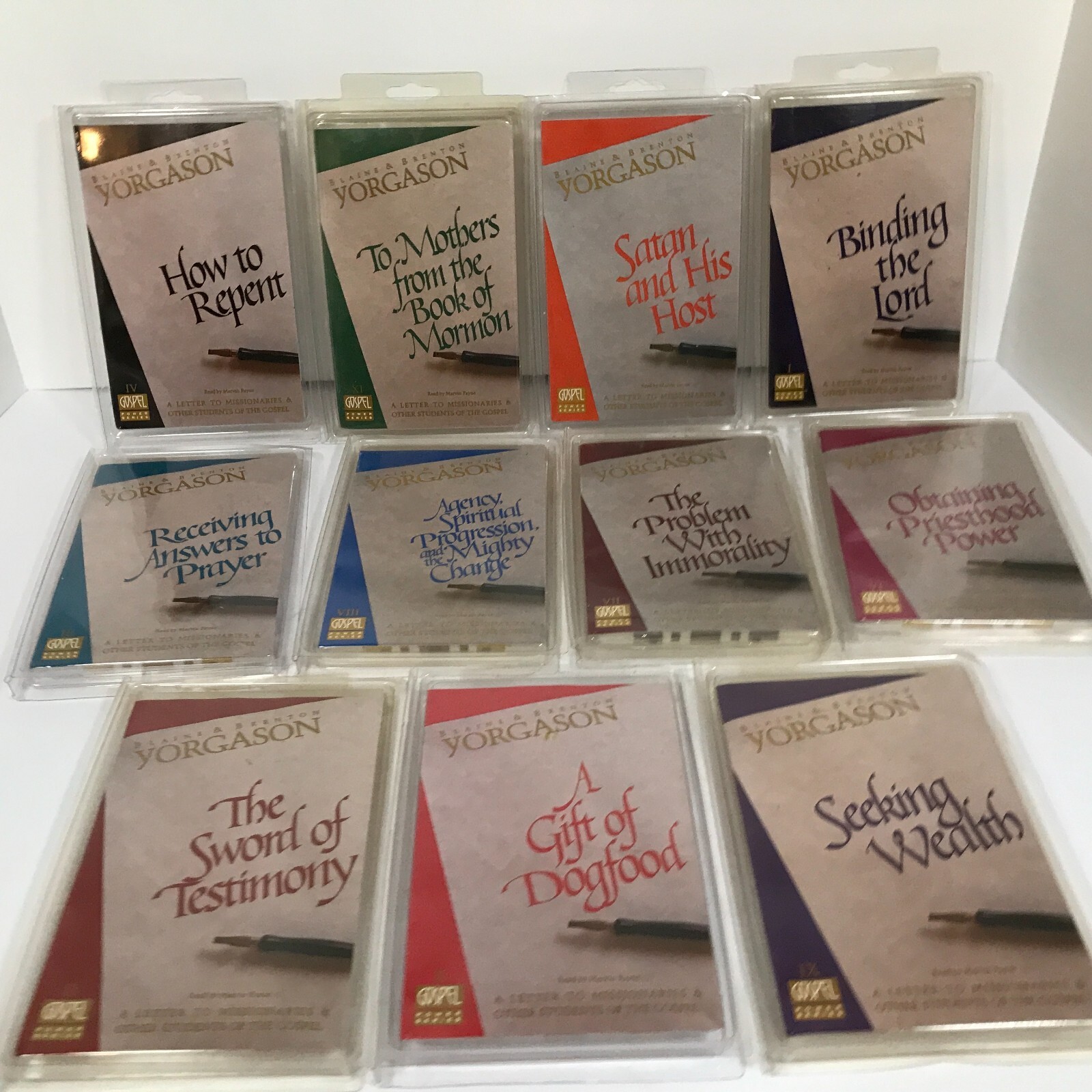 Blaine & Brenton Yorgason Gospel Power Series Book On Tape Set Of 11 Cassettes