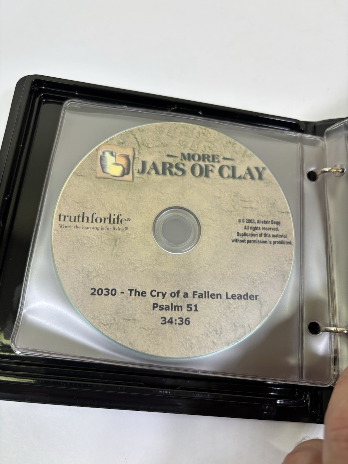 Alister Begg More Jars of Clay Vol. 2 Biblical Characters Study 7 CD Disc Set