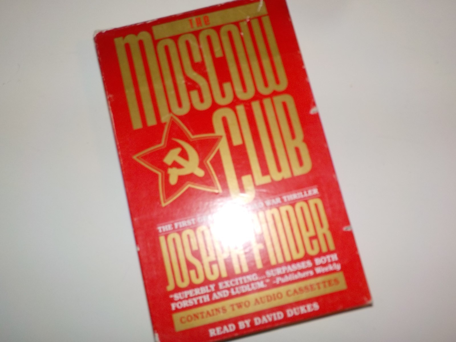 MOSCOW CLUB by Joseph Finder Audiobook on 2 CASSETTES tested sound great