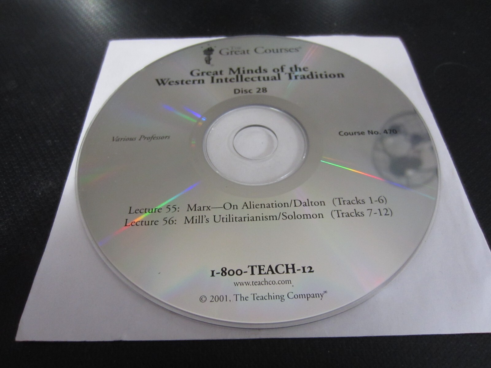 The Great Courses Great Minds of the Western Intellectual Tradition — Disc 28
