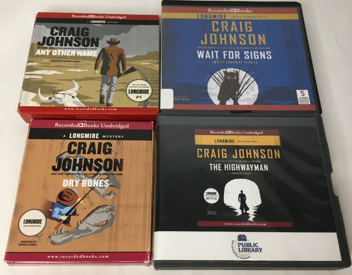Lot of 4 LONGMIRE MYSTERY SERIES Craig Johnson Audiobook CDs #s 10 11 + Novellas