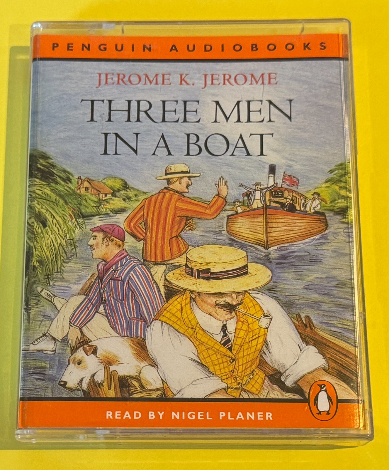 AUDIO BOOK Jerome K Jerome THREE MEN IN A BOAT on 2 x cass read by Nigel Planer