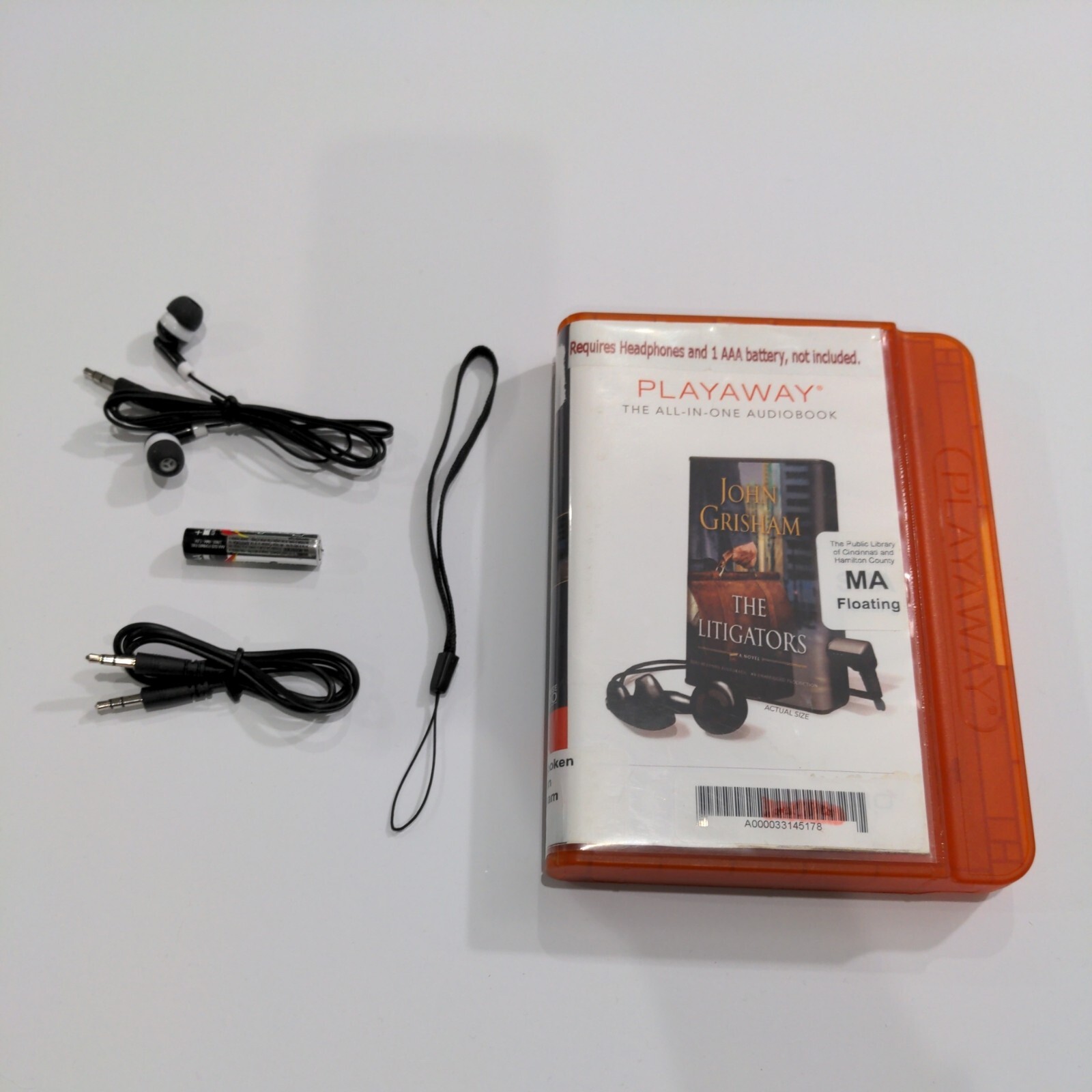 The Litigators By John Grisham Unabridged Audiobook Playaway Headphones Aux…