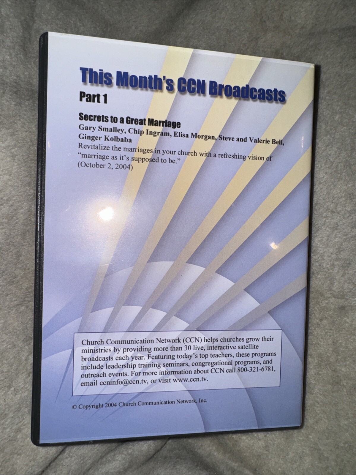 CCN Broadcast Library Church Communication Network CD Sermons Audio 2004 & 2005