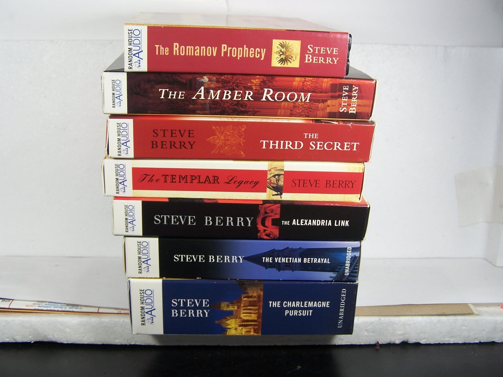 STEVE BERRY CD AUDIO BOOK LOT QTY (7) UNABRIDGED (2) ABRIDGED (5) LIKE NEW