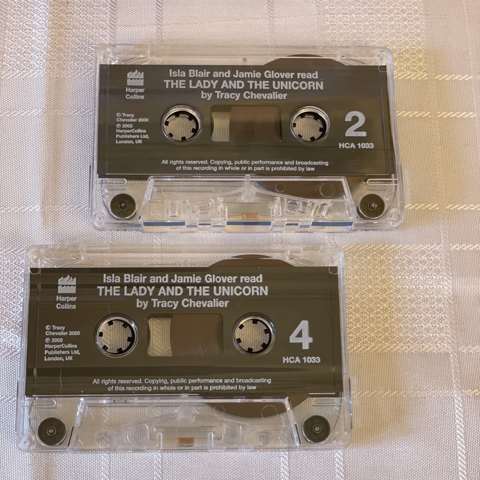 The Lady And The Unicorn By Tracy Chevalier — Audio Cassette Book. 4hrs Run Time