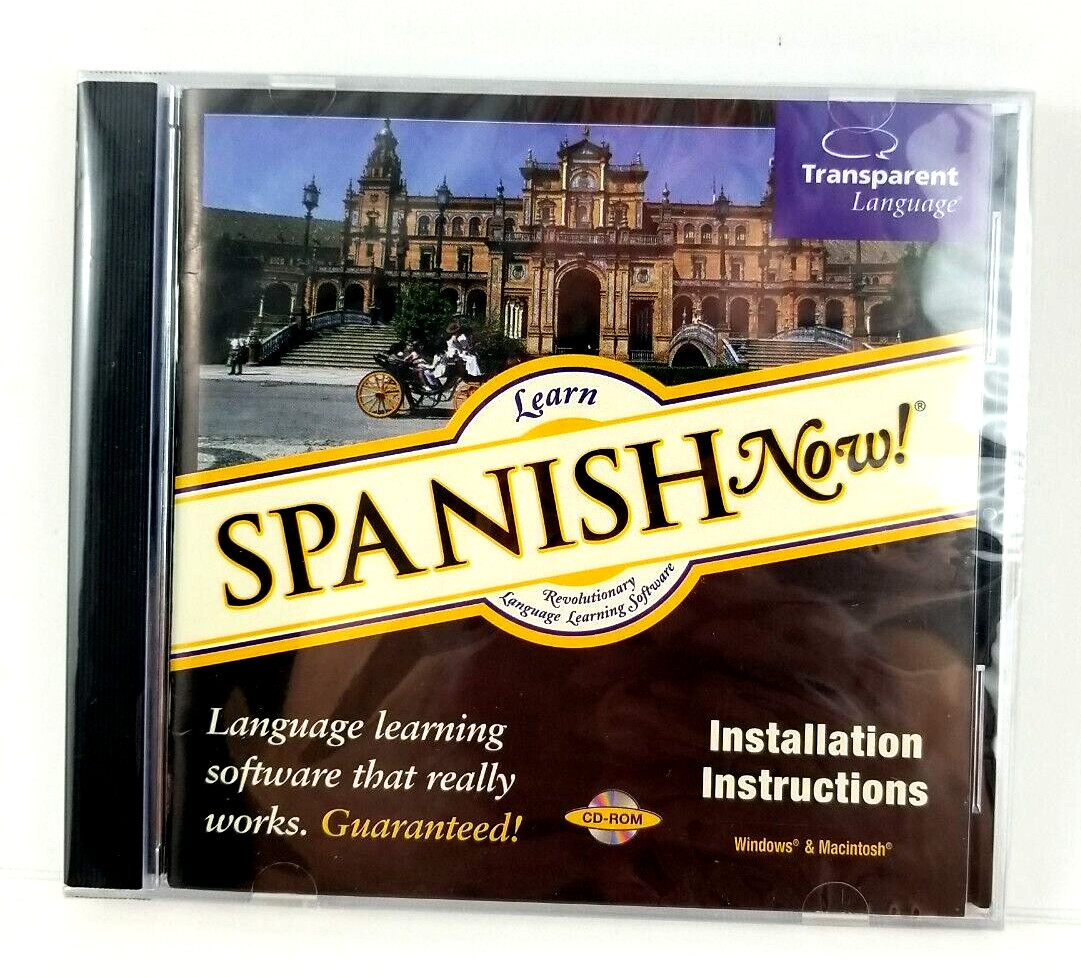 Spanish — Transparent Language: Learn Spanish Now! (Win/ Mac CD) New!