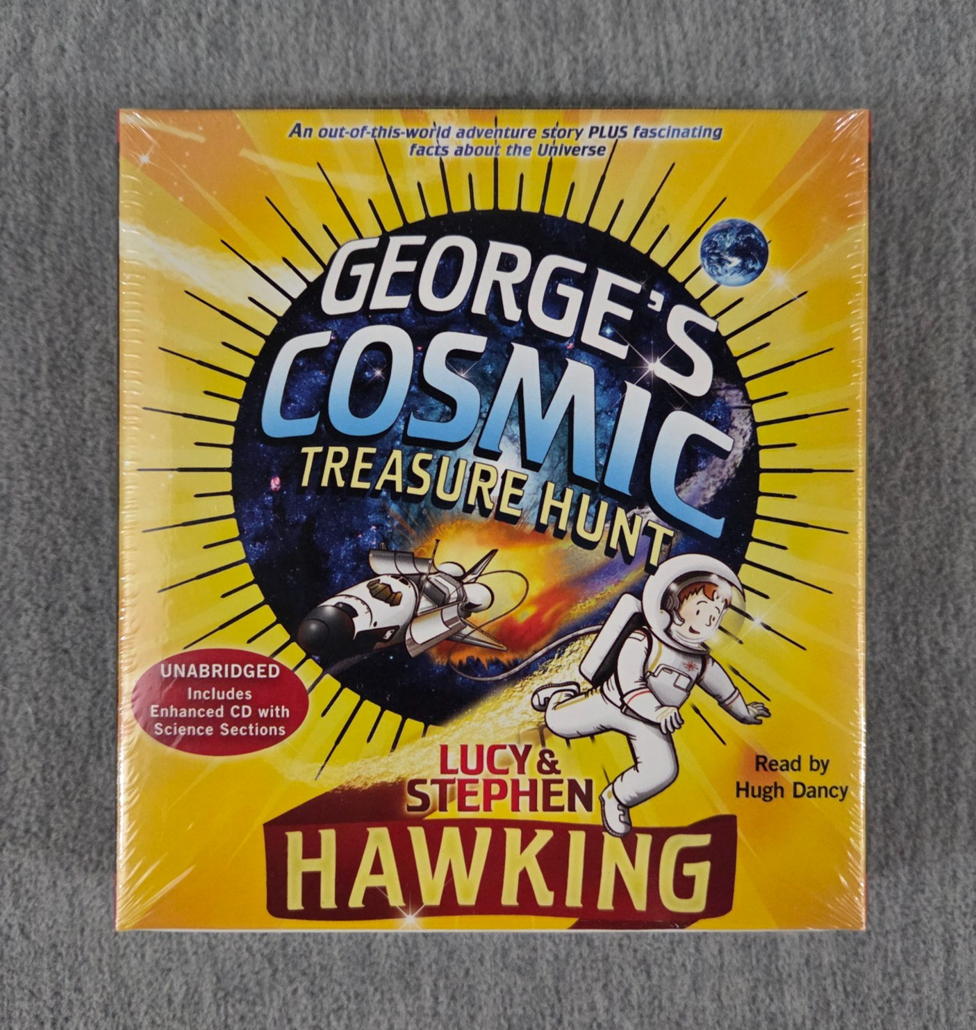 George’s Cosmic Treasure Hunt CD 5-disc Audiobook set Lucy & Stephen Hawking NEW