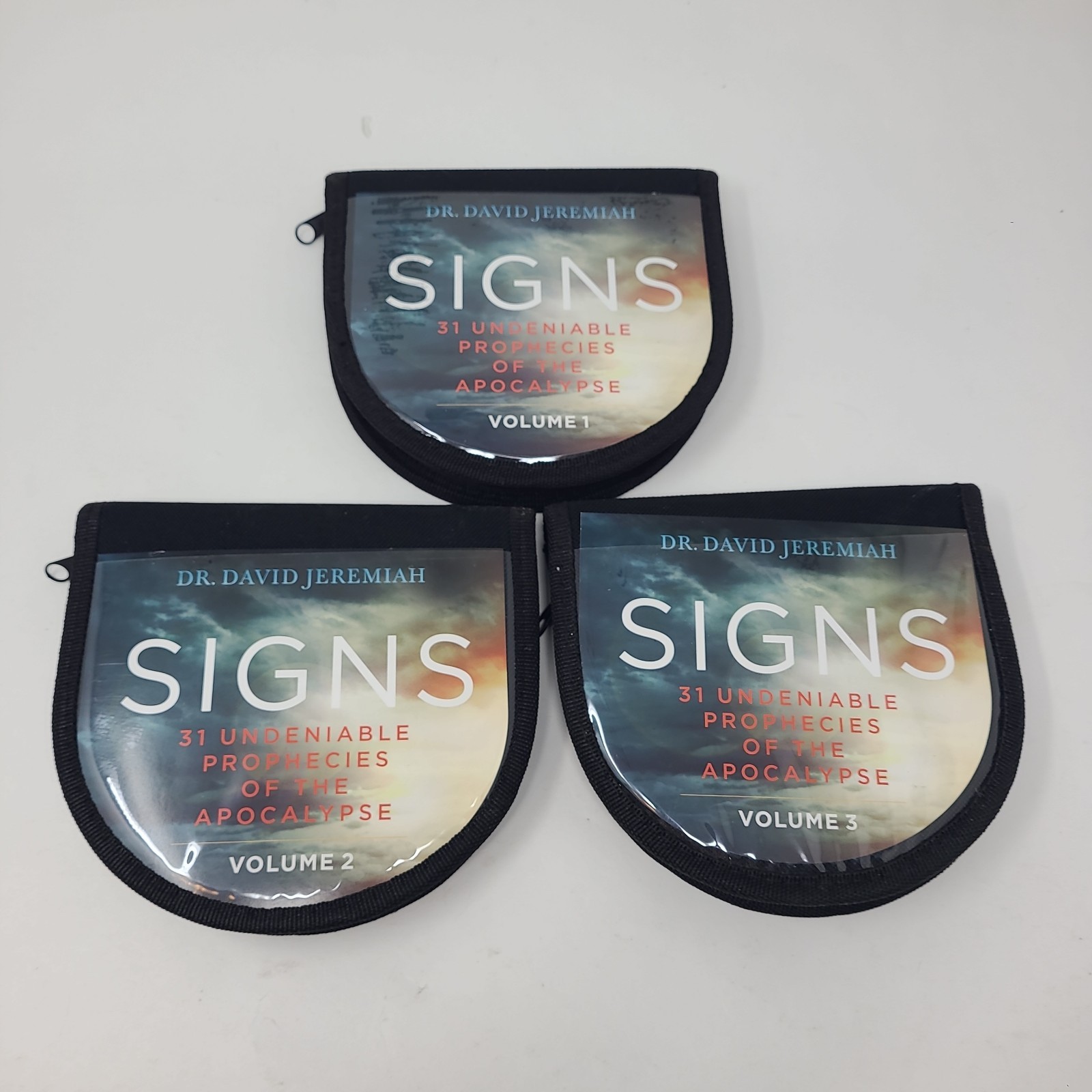Signs Dr David Jeremiah 3 Volumes 1 2 3 1-3 CD Set 31 Total Disc Zipper Cases