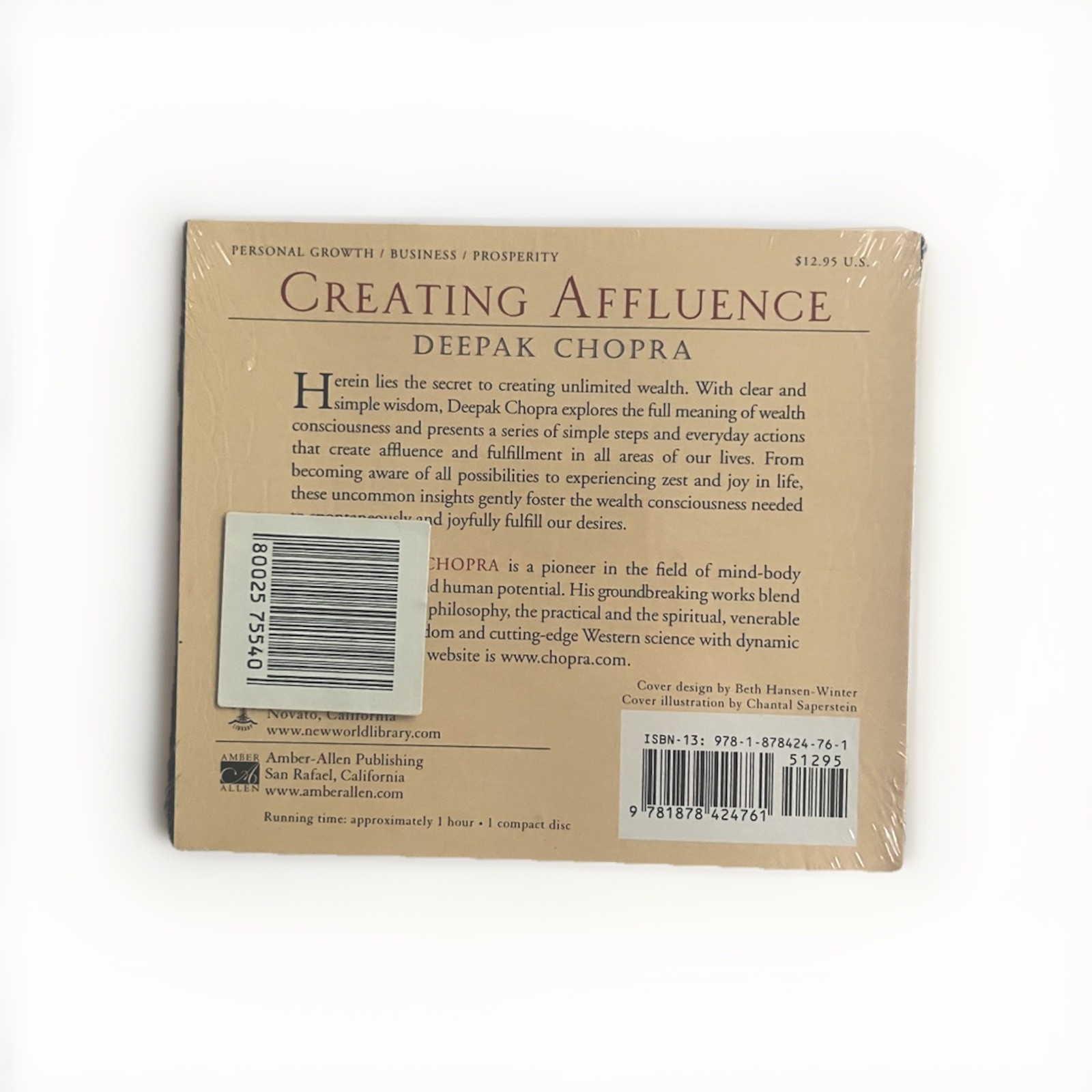 Creating Affluence The A-to-Z Steps to a Richer Life by Deepak Chopra Sealed CD