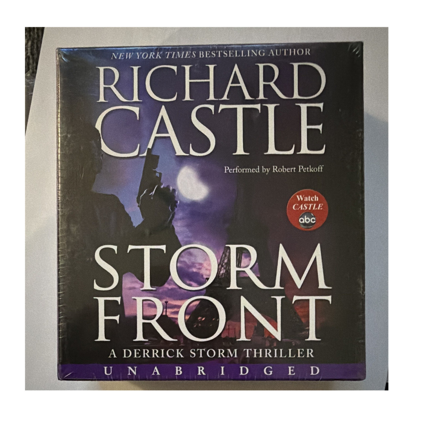 Richard Castle Storm Front Audiobook CD Unabridged, Petkoff