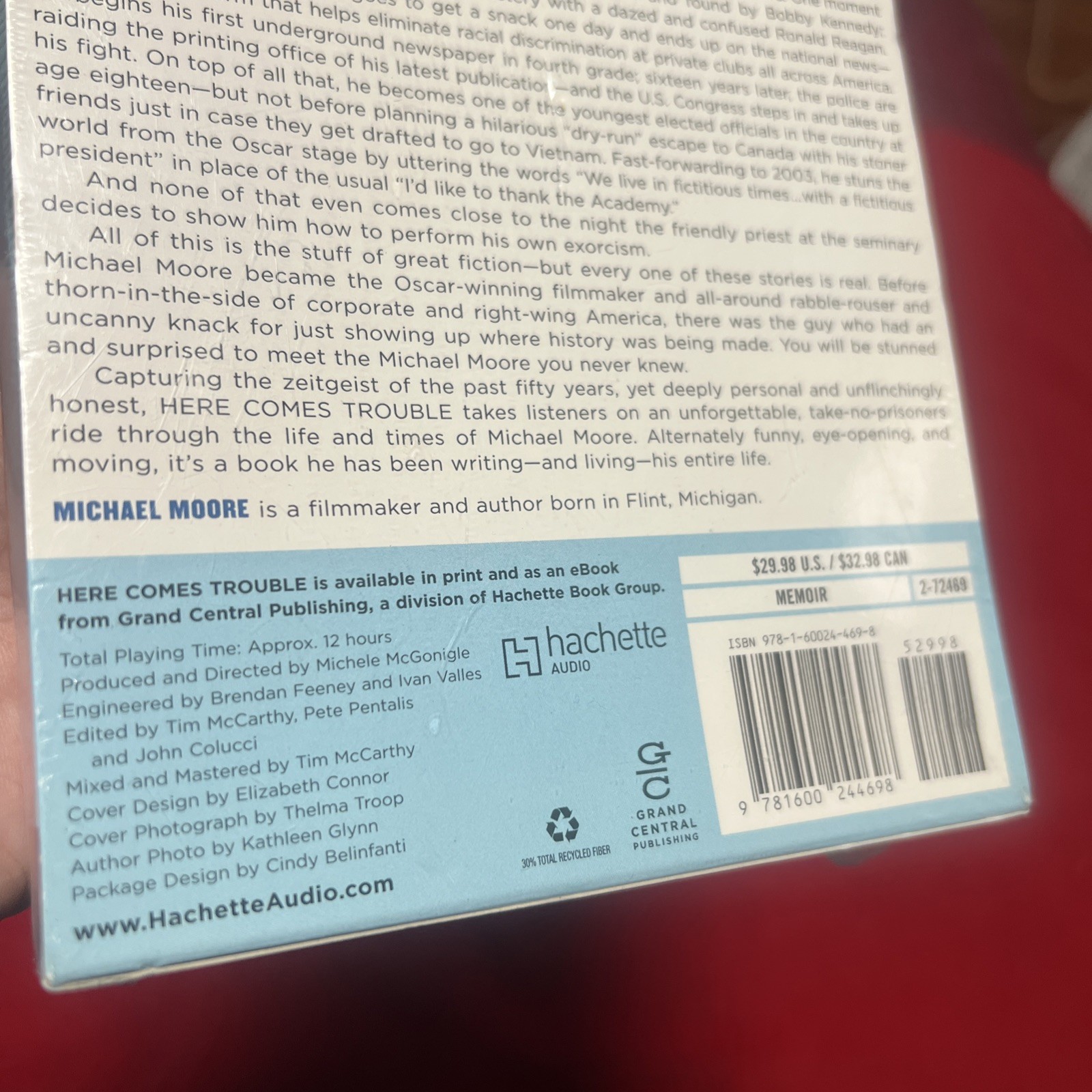 Here Comes Trouble by Michael Moore Unabridged 10 CD Audiobook — Read by Author-