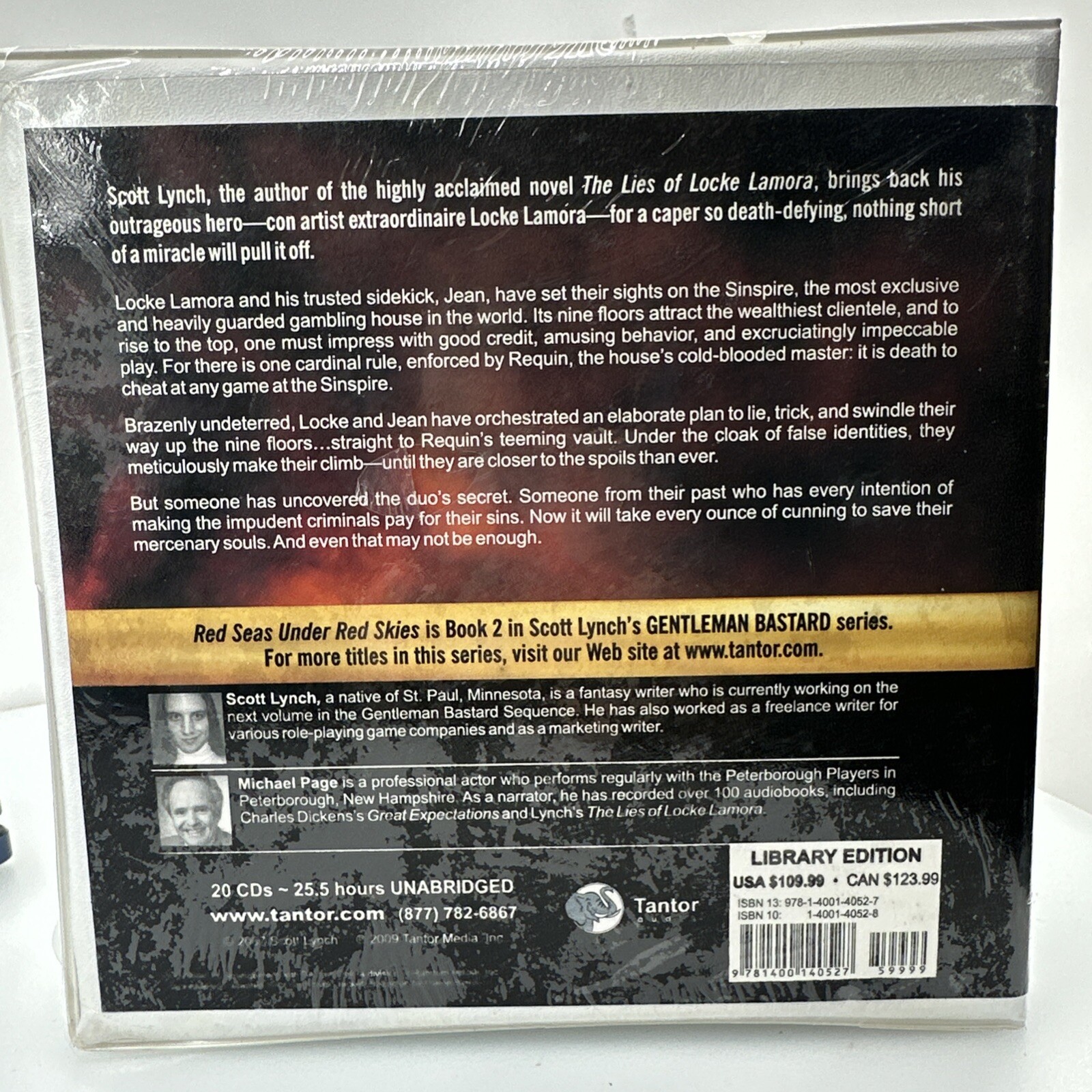 Red Sea Under Red skies by Scott Lynch- Audio CD’s (Bk2 Of Series) Unabridged